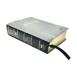 Whitaker House Bible KJVER Black Leather Special Margin Large Print Red Letter